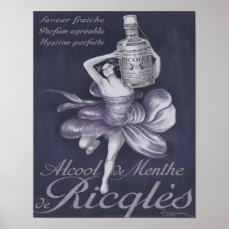 Alcool de menthe de Ricqlès 1924 Plakat