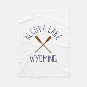 Alcova-See Wyoming im Freien Vintage 2  Fleecedecke