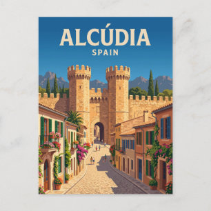 Alcúdia Altstadt Spanien Postkarte