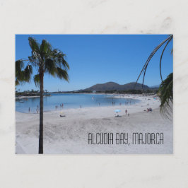 Alcudia Beach and Bay Landschaft Mallorca Spanien Postkarte