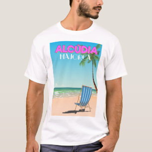 Alcúdia Mallorca Strand Reiseplakat T-Shirt