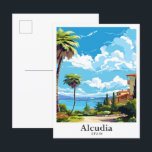 Alcudia Spanien Kunst, Dichtung und Musik Postkarte<br><div class="desc">Alcudia Spanien Kunst, Dichtung und Musik</div>