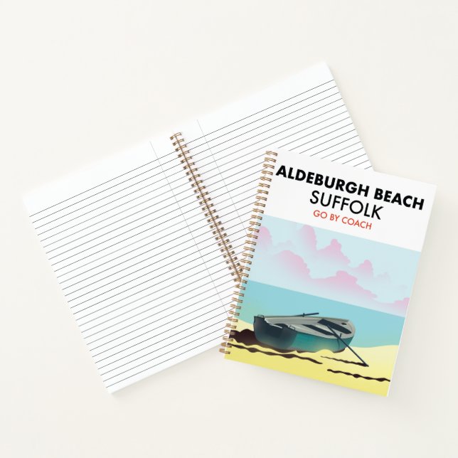 Aldeburgh Beach Suffolk Zwei-Tone-Tasse Notizbuch (Innenseite)