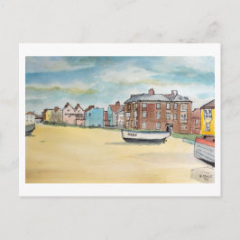 Aldeburgh Boote am Strand Suffolk Coastal Art Postkarte