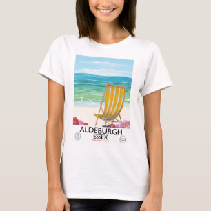 Aldeburgh Essex Beach Reiseplakat T-Shirt