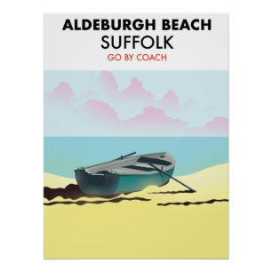Aldeburgh Strand Suffolk Poster