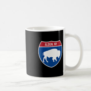 Alden New York Buffalo Ny Autobahn Interstate Schi Kaffeetasse