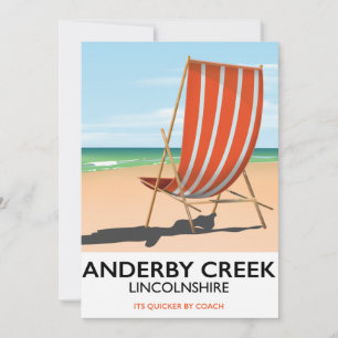 Alderby Seaside Poster Card Einladung
