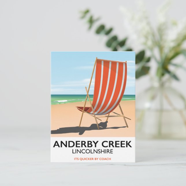 Alderby Seaside Poster Postkarte (Stehend Vorderseite)