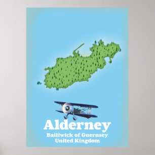 Alderney Bailiwick von Guernsey Vereinigtes Königr Poster