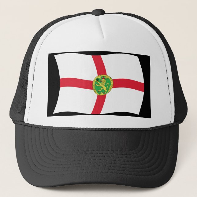 Alderney Flag Hat Truckerkappe (Vorderseite)
