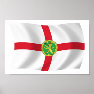 Alderney-Flag Poster Druck