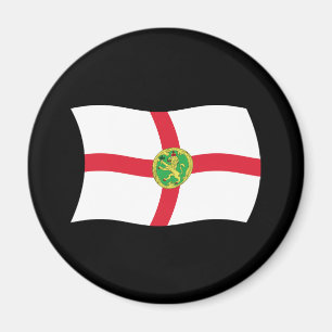Alderney-Flagge-Magnet Magnet