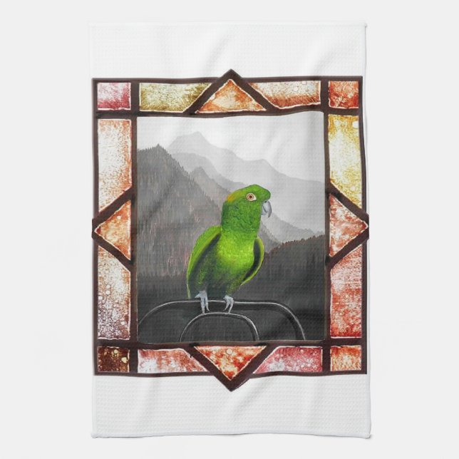 Aldo My Amazon Parrot Geschirrtuch (Vertikal)