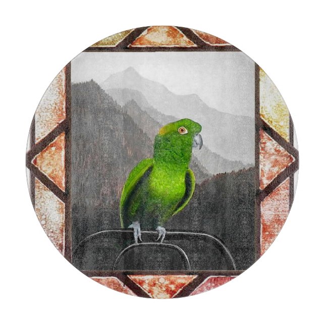 Aldo My Amazon Parrot Schneidebrett (Vorderseite)