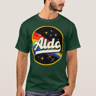 Aldo Regenbogen im Weltraum im Vintage-Stil T-Shirt