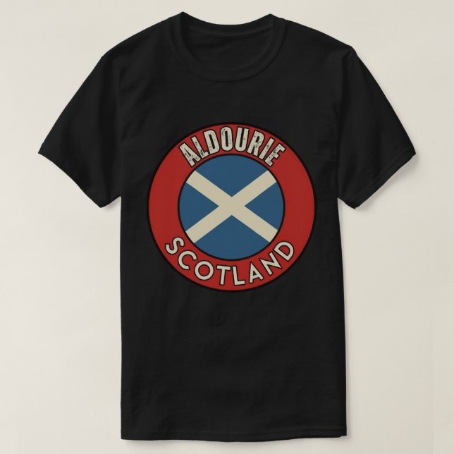 Aldourie, Schottland T-Shirt (Design vorne)