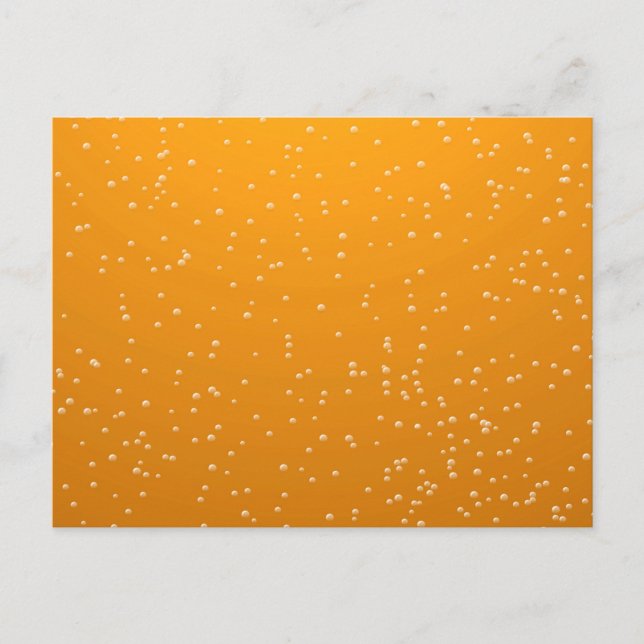 Ale mit winzigen Bläschen Postkarte (Vorderseite)