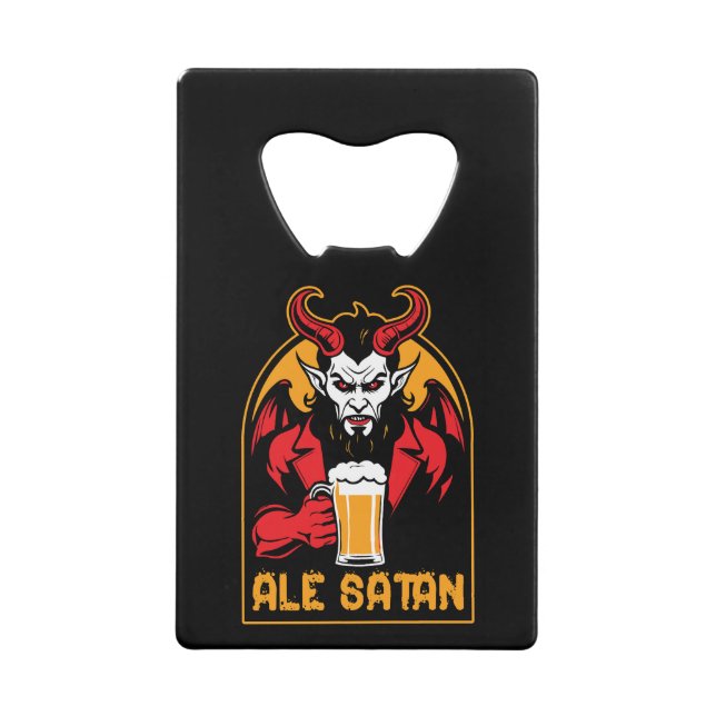 Ale Satan - Biertrinken Geldbeutel Flaschenöffner (Vorderseite)