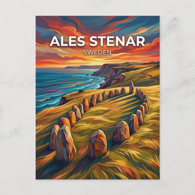 Ale stenar Schweden Postkarte (Vorderseite)