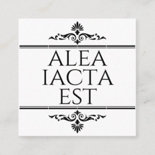 Alea Iacta Est Begleitkarte