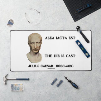 Alea Iacta Est der Die ist Cast Julius Cäsar Qte Schreibtischunterlage