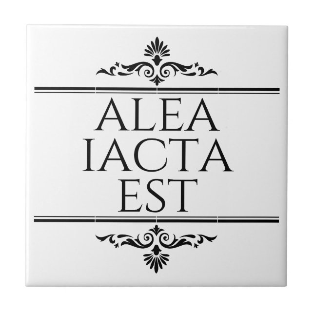 Alea Iacta Est Fliese (Vorderseite)