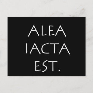 Alea Iacta Est Postkarte