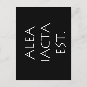 Alea Iacta Est Postkarte