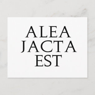 Alea Jacta Est Postkarte