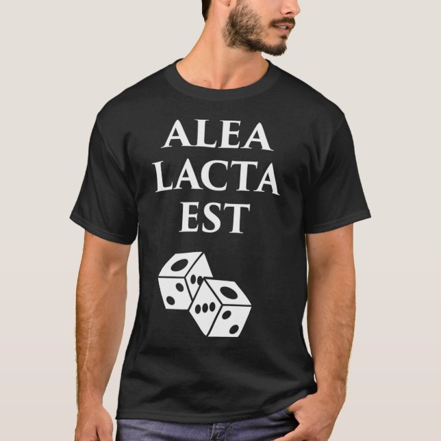 Alea Lacta Est Geschichte des antiken Rom Julius C T-Shirt (Vorderseite)