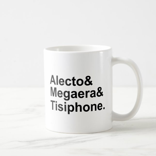 Alecto Megaera Tisiphone | Grieche-Furien des Kaffeetasse (Rechts)