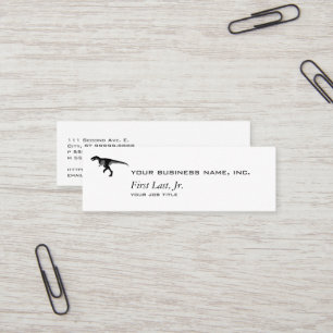 Alectrosaurus-Dinosaurier Mini Visitenkarte