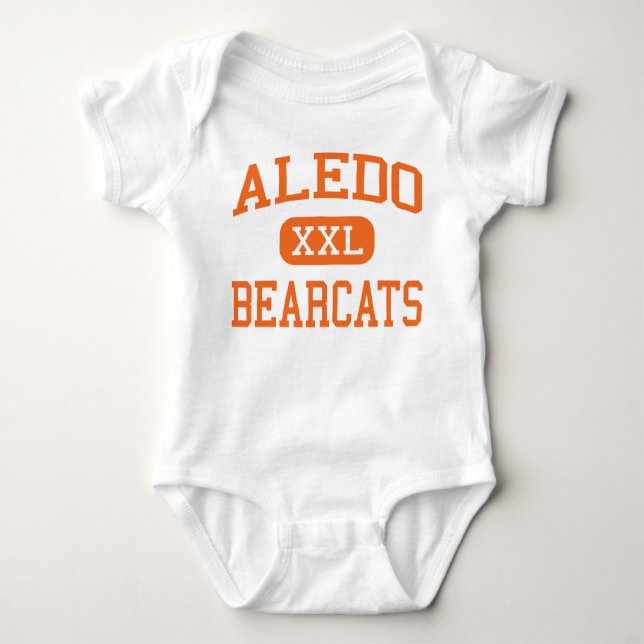 Aledo - Bearcats - Highschool Aledos - Aledo Texas Baby Strampler (Vorderseite)