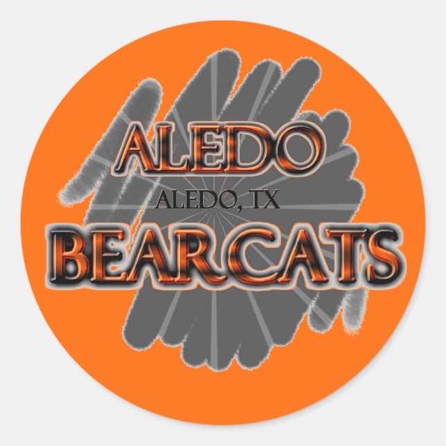 Aledo High School Bearcats - Aledo, TX Runder Aufkleber (Vorderseite)
