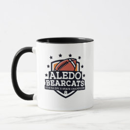 Aledobearcat-Staats-Champion 2018 "Schild" - 11oz. Zweifarbige Tasse