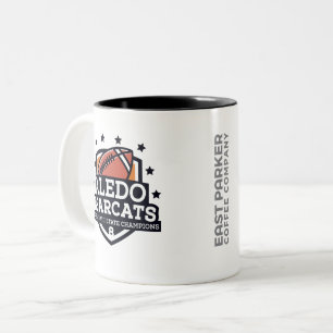 Aledobearcat-Staats-Champion 2018 "Schild" - 11oz. Zweifarbige Tasse