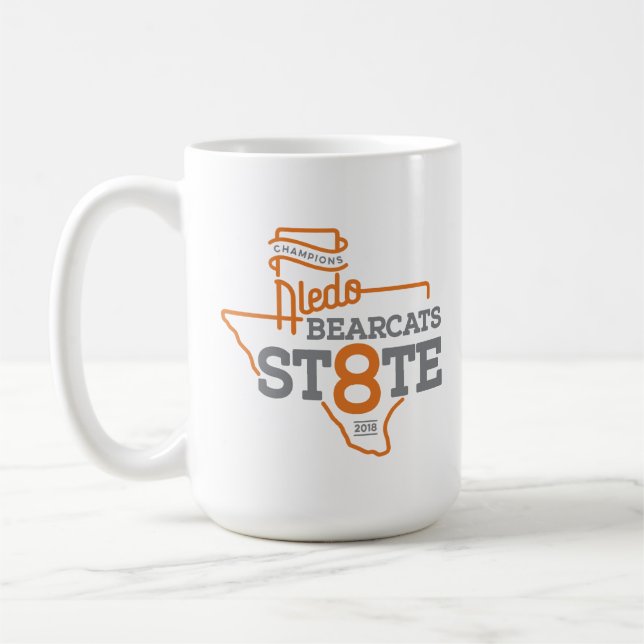 Aledobearcat-Staats-Champion 2018 "St8te" - 15oz. Kaffeetasse (Links)