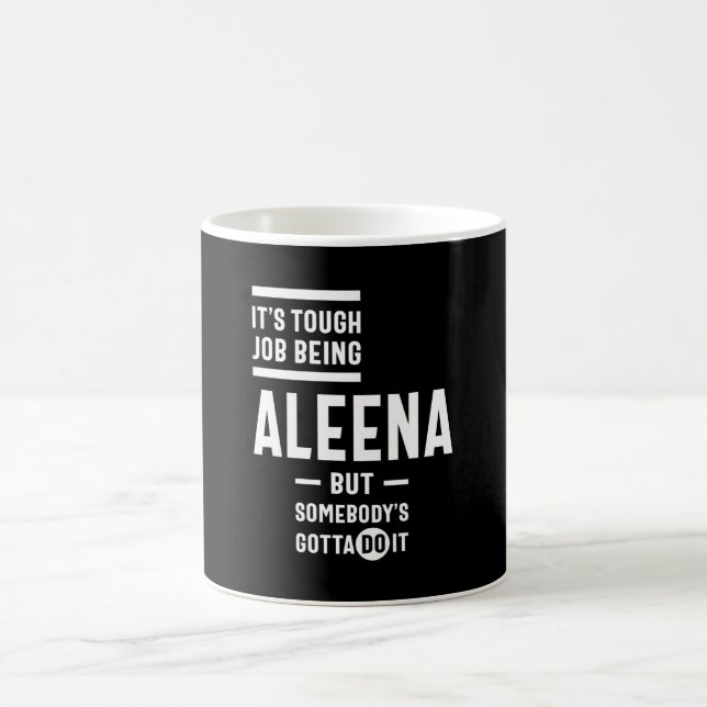 Aleena Personalisiert Name Birthday Kaffeetasse (Mittel)