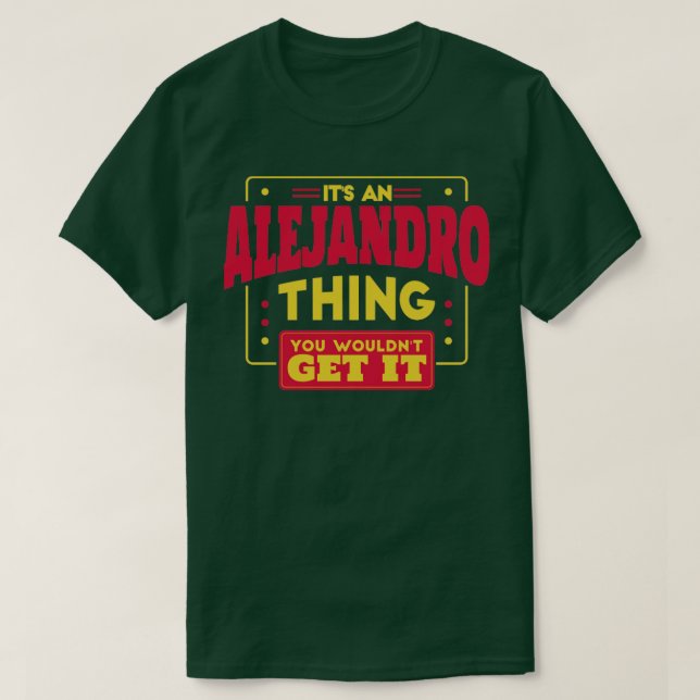 Alejandro T-Shirt (Design vorne)