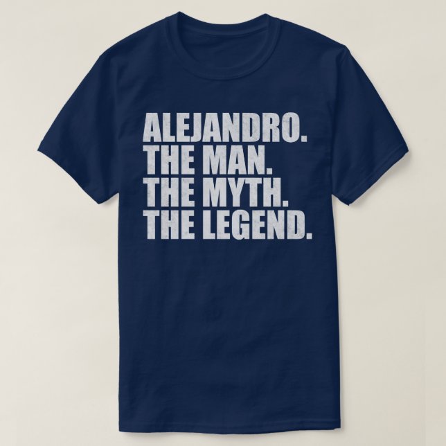 AlejandroAlejandro Name Alejandro Vorname T-Shirt (Design vorne)