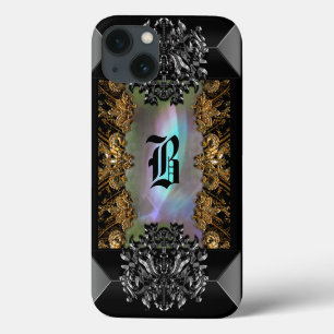 Alembertaine Elegante Barocke Mädchen-Monogramm Case-Mate iPhone Hülle