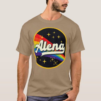 Alena Rainbow in Space Vintag Style T-Shirt