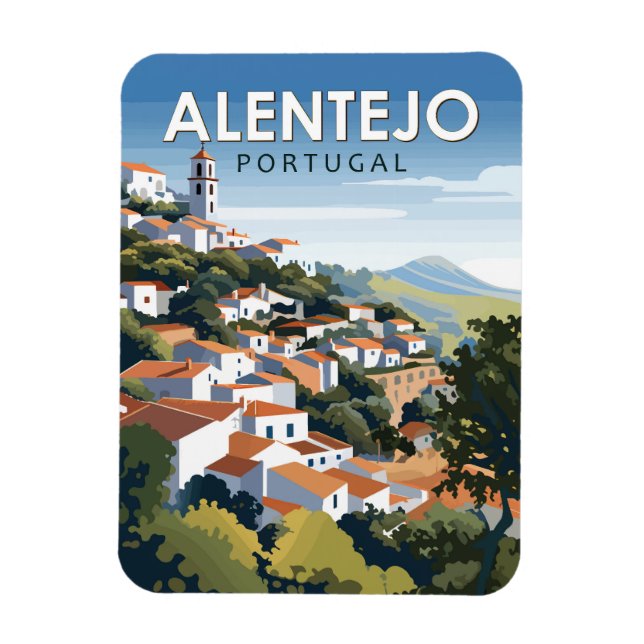 Alentejo Portugal Reisen Kunst, Dichtung und Musik Magnet (Vertikal)