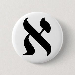 Aleph - der hebräische Buchstabe Button