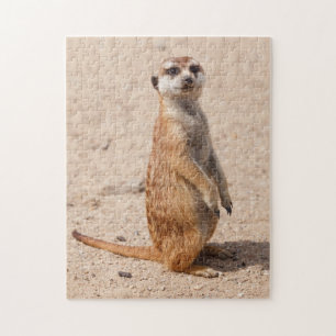 Alert Meerkat Stehend Jigsaw Puzzle