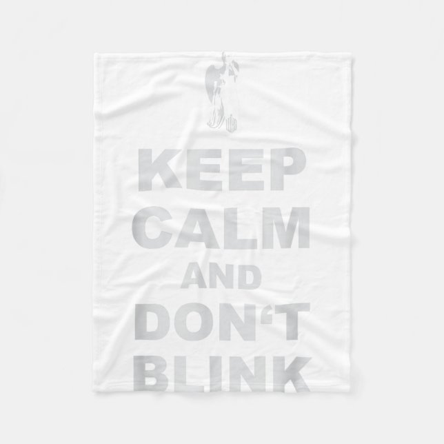Alert - Weeng Angel - Keep Calm And Dont Blink 2  Fleecedecke (Vorderseite)