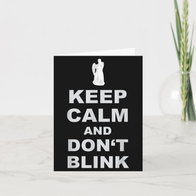 Alert - Weeng Angel - Keep Calm And Dont Blink 2  Karte (Vorderseite)