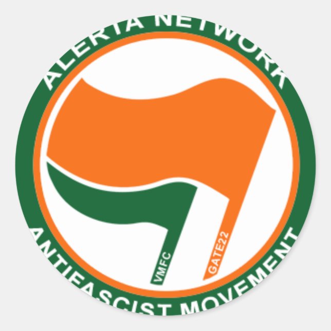 alerta-logo-keltisch runder aufkleber (Vorderseite)