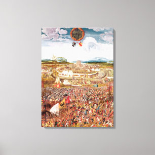 Alesia belagerte durch Julius Cäsar Leinwanddruck